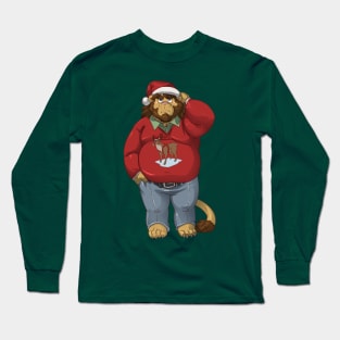 The lion who felt the xmas spirit Long Sleeve T-Shirt